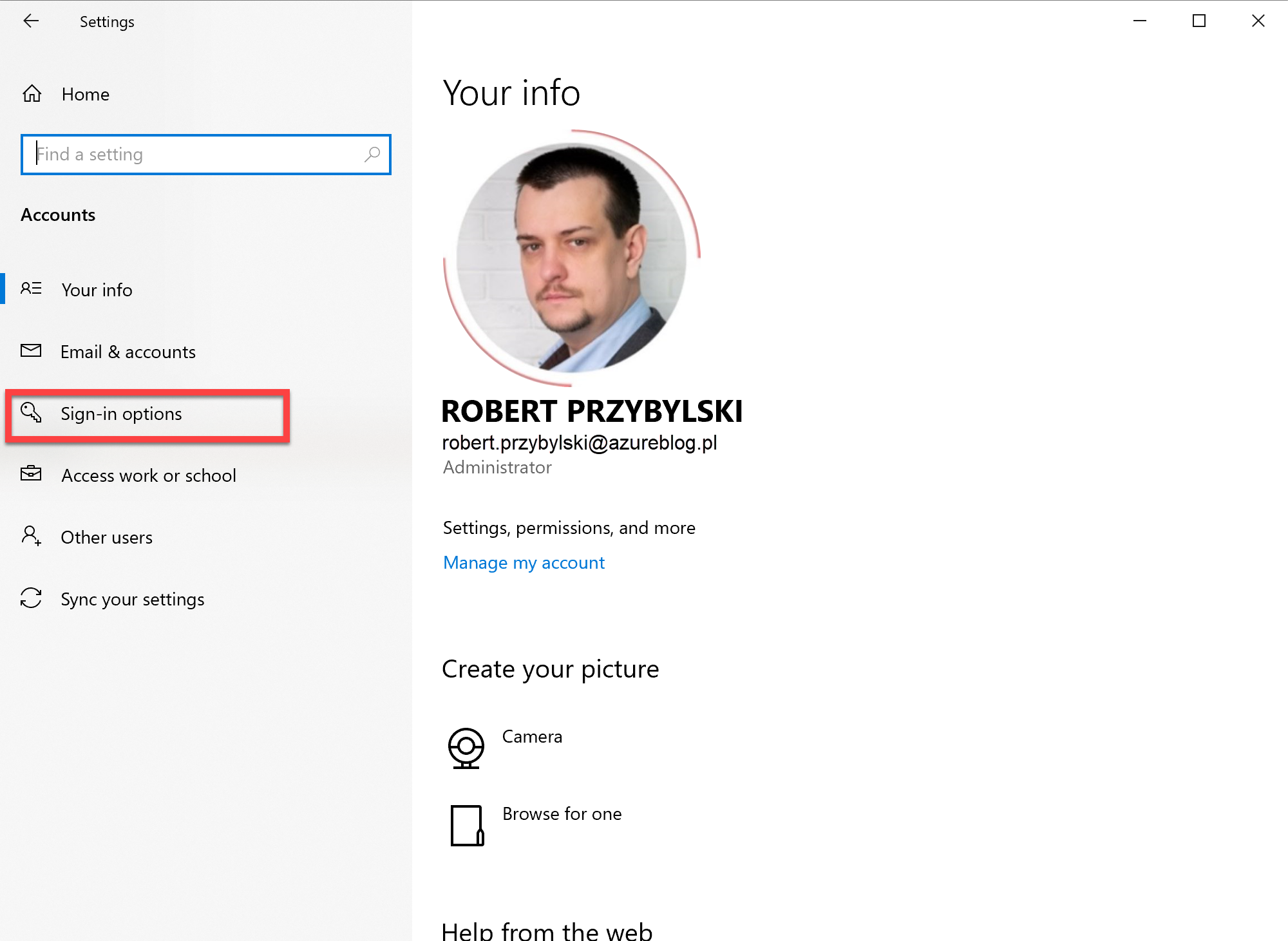Say hello to Windows Hello! Identity and Azure Cloud
